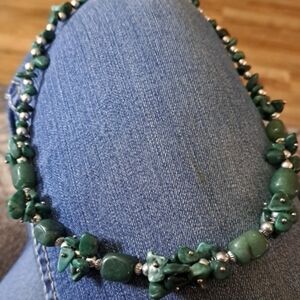 Chic Green Beaded Necklace